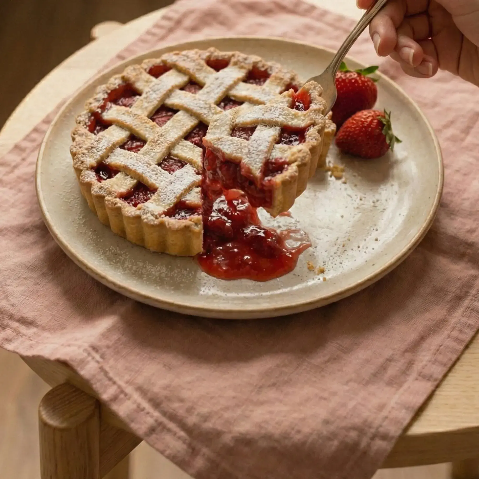 Erdbeeren für Kuchen