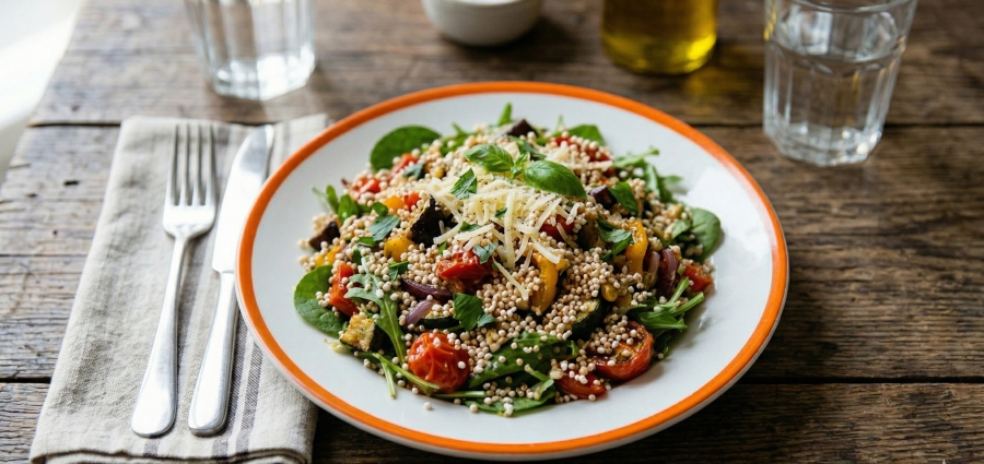 Salat mit gepufftem Amarant Grizly