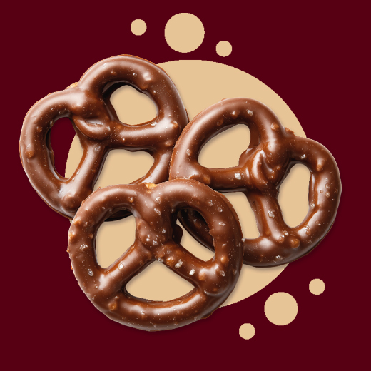 Glutenfreie Brezeln in Vollmilchschokolade