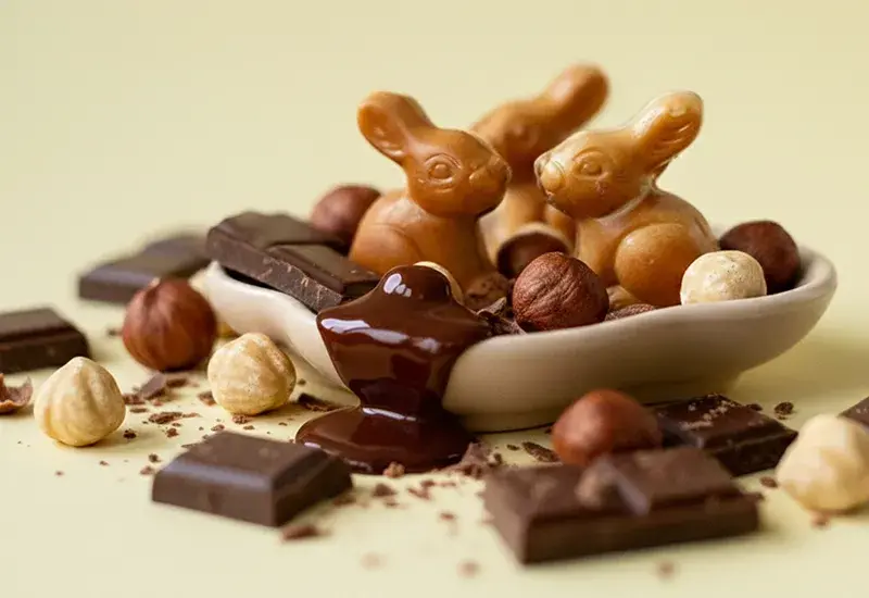 Schokoladenhasen mit Füllung