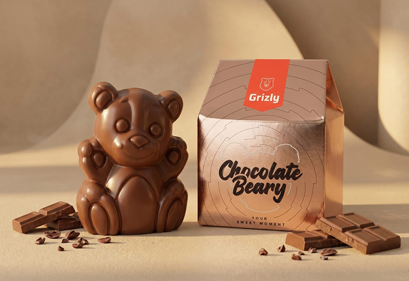 Schoko-Bärchen in Goldverpackung