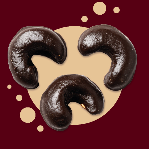 Cashewkerne in Zartbitterschokolade