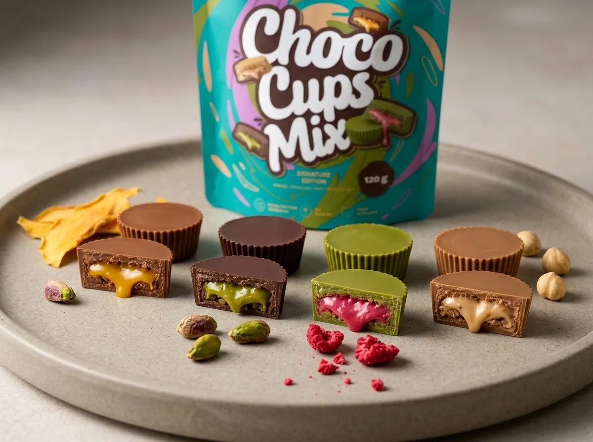 Mix aus Schokoladen-Cups