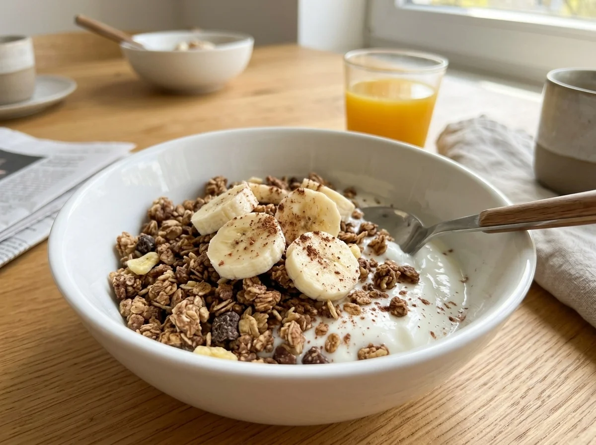 Frühstücks-Granola-Bowl