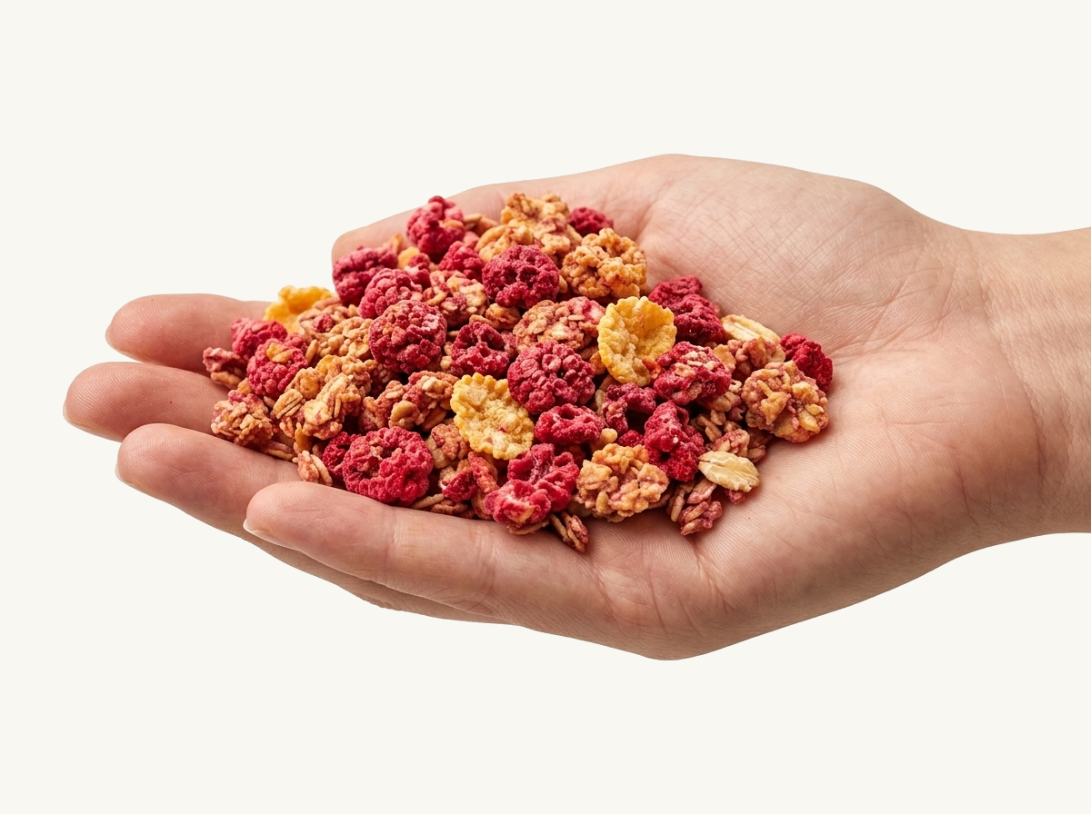 Granola in der Hand