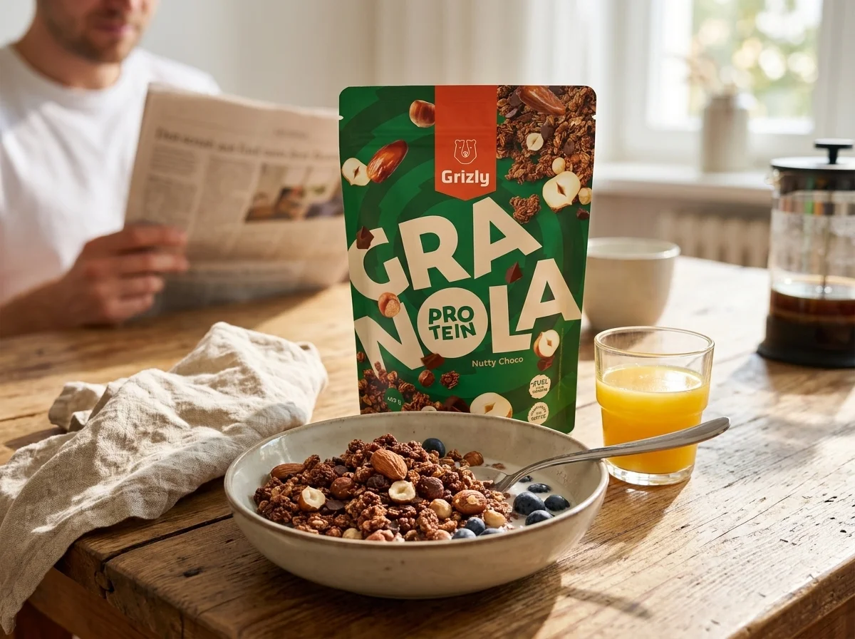 Frühstücks-Granola-Bowl