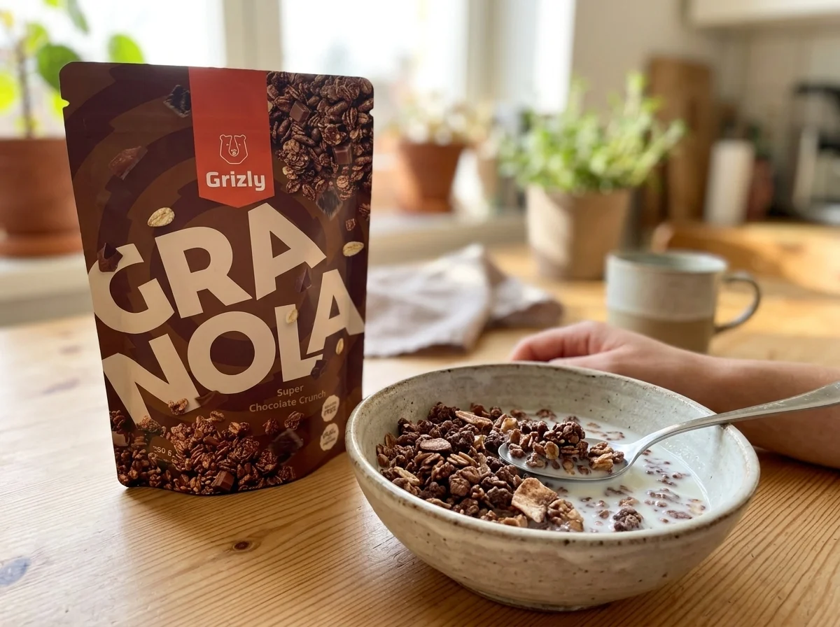 Schoko-Granola zum Frühstück