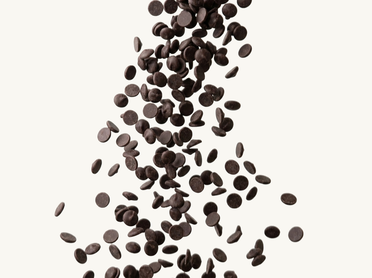 fallende Schokodrops