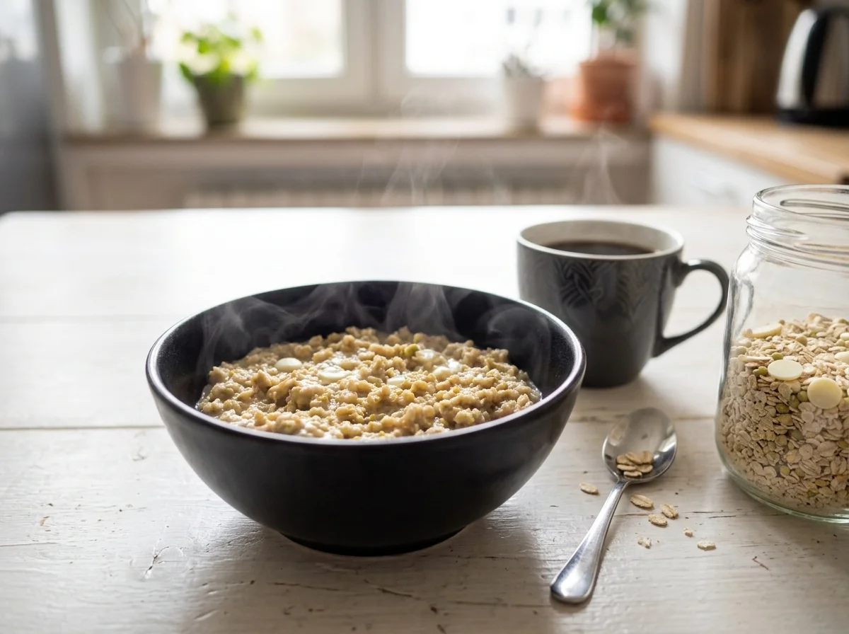 Frühstück mit Porridge