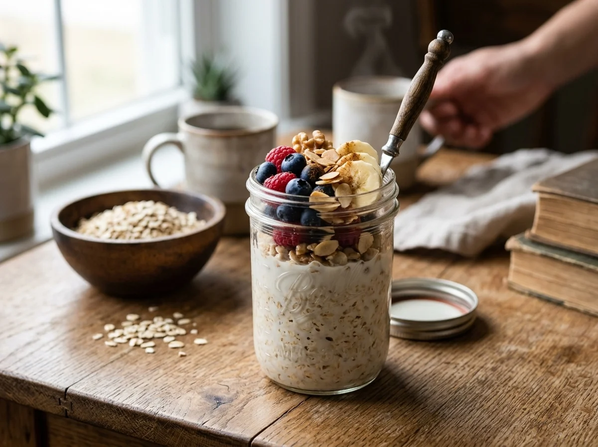 Overnight Oats im Behälter