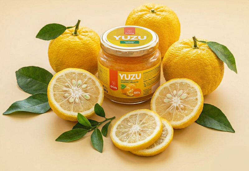 Ketchupflasche und Tomaten