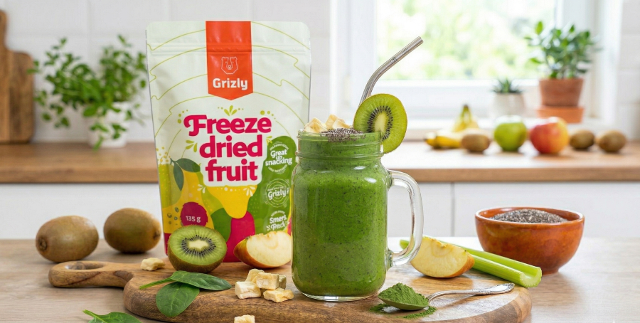 Rezept für grünen Smoothie Grizly