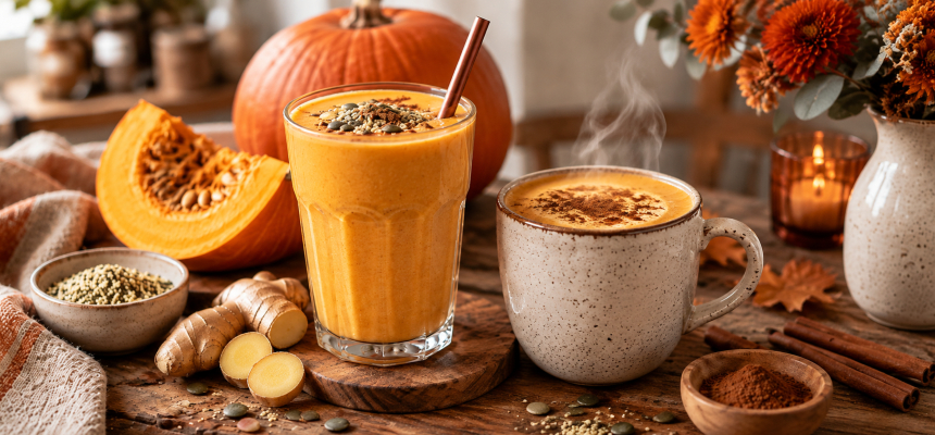 Kürbis-Smoothie mit Ingwer: Rezept kalt und warm