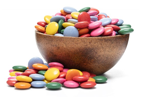 Bunte Schokolinsen