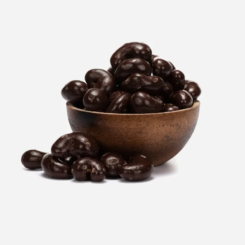 Cashewkerne in Zartbitterschokolade