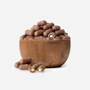 Fruchtgummistangen in Milchschokolade