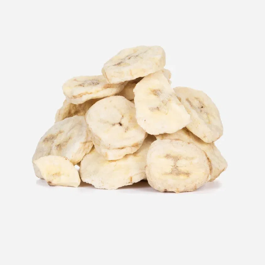 Gefriergetrocknete Bananenscheiben