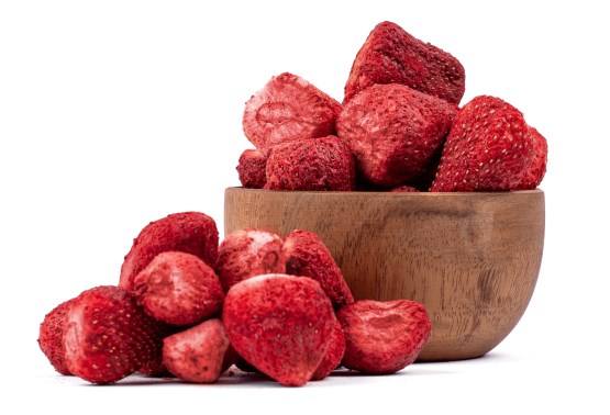 Gefriergetrocknete ganze Erdbeeren