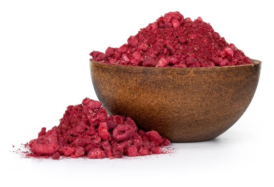 Gefriergetrocknete Himbeeren Pulver/Stücke