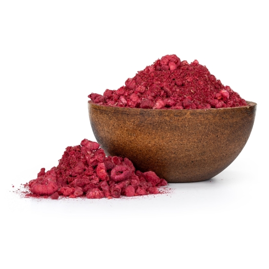 Gefriergetrocknete Himbeeren Pulver/Stücke