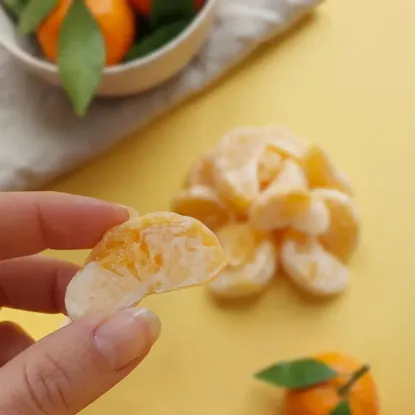 Gefriergetrocknete Mandarine