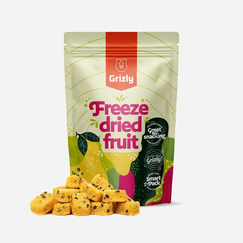 Gefriergetrocknete Maracuja-Würfel