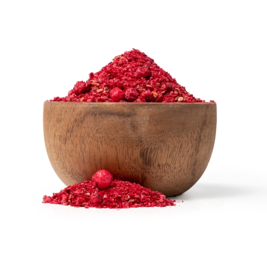 Gefriergetrocknete rote Johannisbeeren Pulver/Stücke