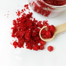 Gefriergetrocknete rote Johannisbeeren Pulver/Stücke