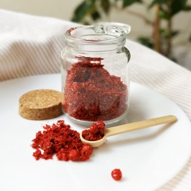 Gefriergetrocknete rote Johannisbeeren Pulver/Stücke