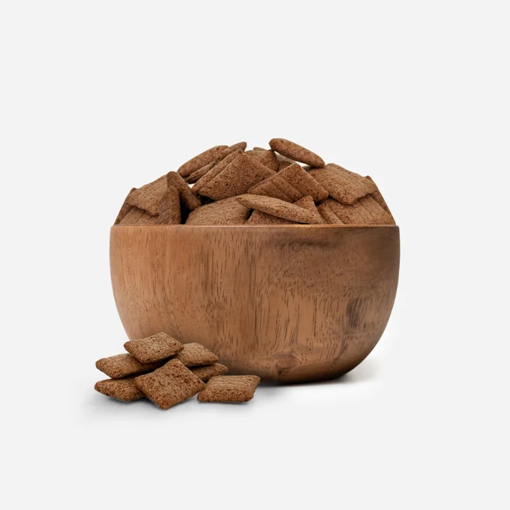 Gefüllte glutenfreie Kissen mit Haselnussgeschmack