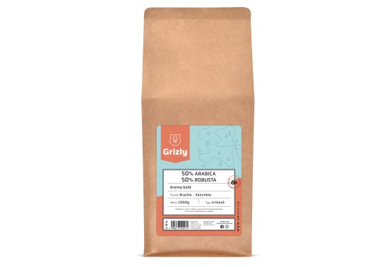 Geröstete Bohnenkaffee 50/50 Aroma Gold