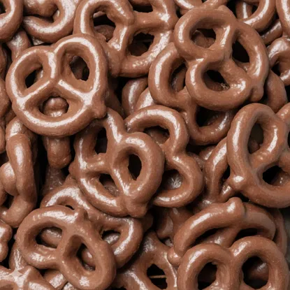 Glutenfreie Brezeln in Milchschokolade