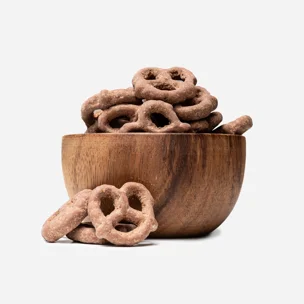 Glutenfreie Brezeln in Vollmilchschokolade