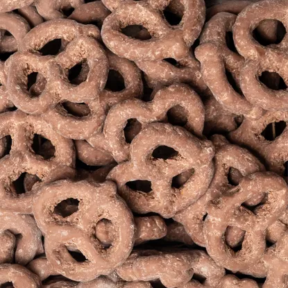 Glutenfreie Brezeln in Vollmilchschokolade