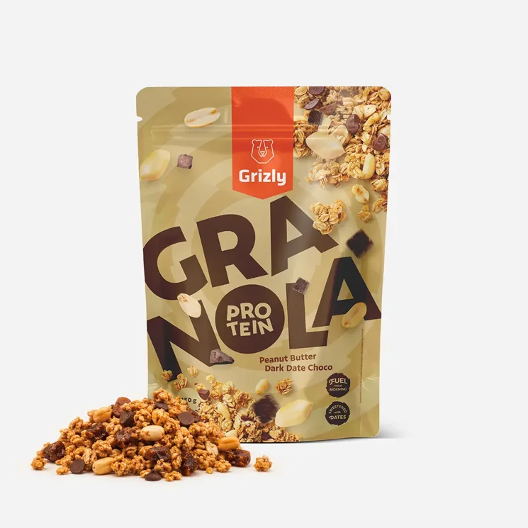 Granola mit Protein-Erdnusscreme und Dattel-Schokodrops 6 x 450 g