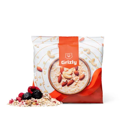 Haferbrei Himbeere & Heidelbeere