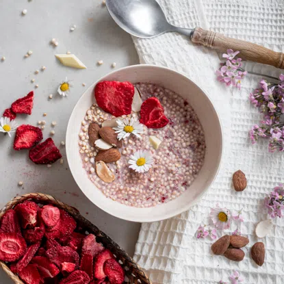 Haferbrei weiße Schokolade & Erdbeere