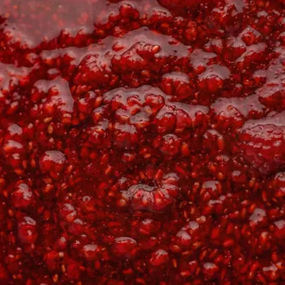 Himbeermarmelade mit extra Fruchtstücken