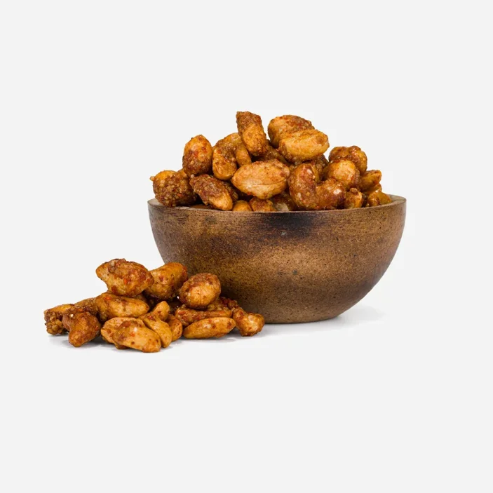 Honig-Erdnüsse und Cashewkerne mit Chili