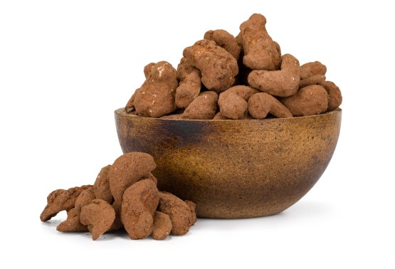 Karamellisierte Cashewkerne mit Kakao