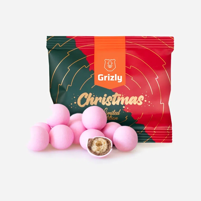 Knusprige Schneekugeln rosa