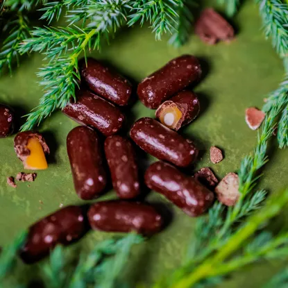 Lakritz in Zartbitterschokolade