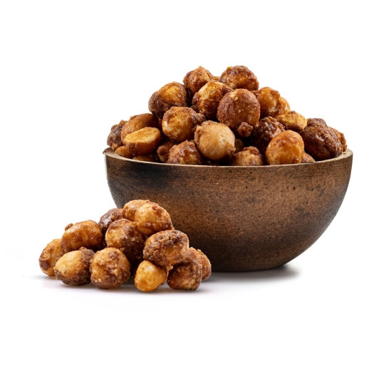 Macadamia Nüsse in Salzkaramell mit Honig