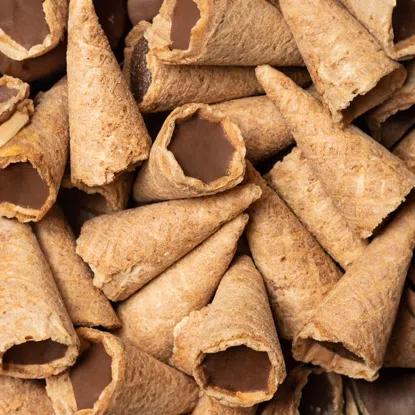 Mini-Cones mit Milchschoki
