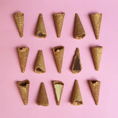 Mini-Cones mit Salzkaramell