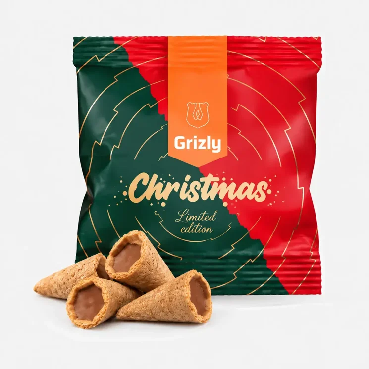 Mini-Cones Spekulatius in der Weihnachtsverpackung