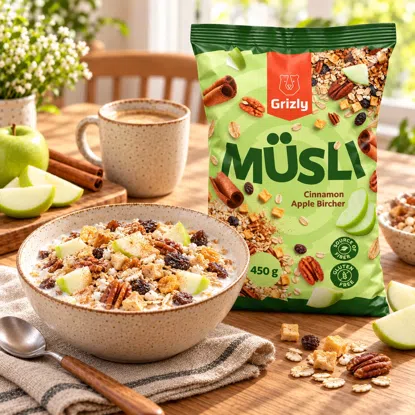Müsli Apfel & Zimt Bircher style