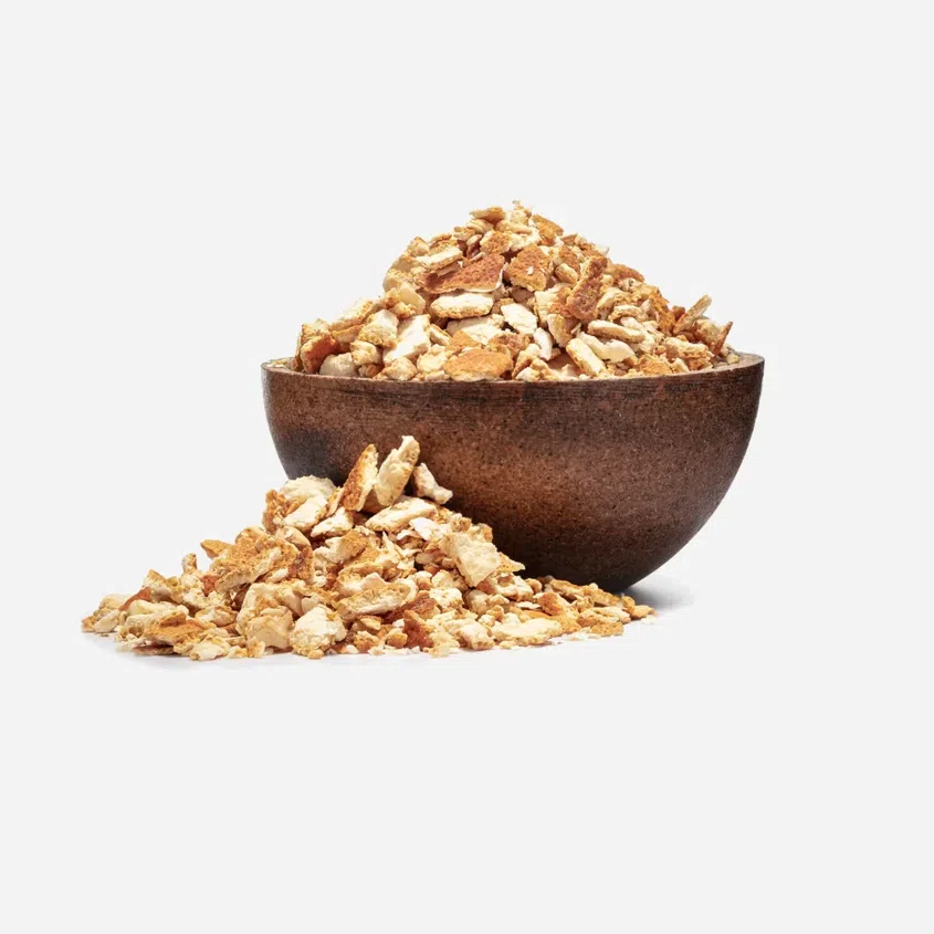 Orangenschalen getrocknet geschnitten