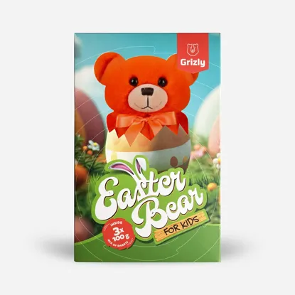Oster-Geschenkset für Kinder: Kuschelbär & süße Leckereien