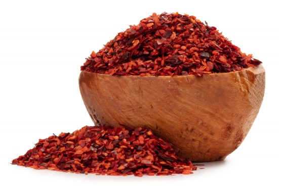 Rote Paprika halbsüß, zerstoßen